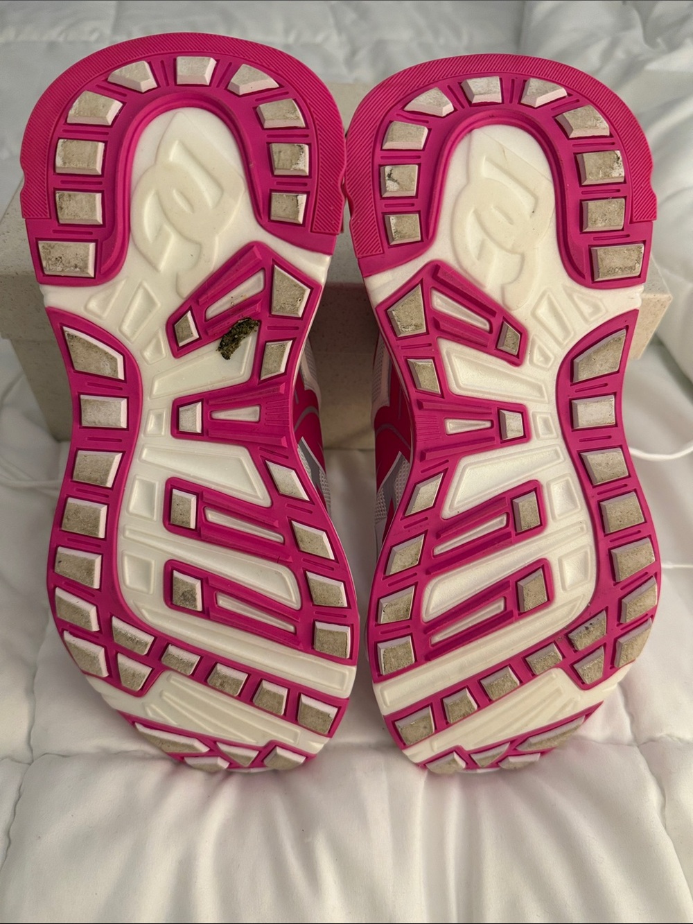 Dolce & Gabbana Hot Pink and White Women's Runner Sneakers - Picture 5 of 6